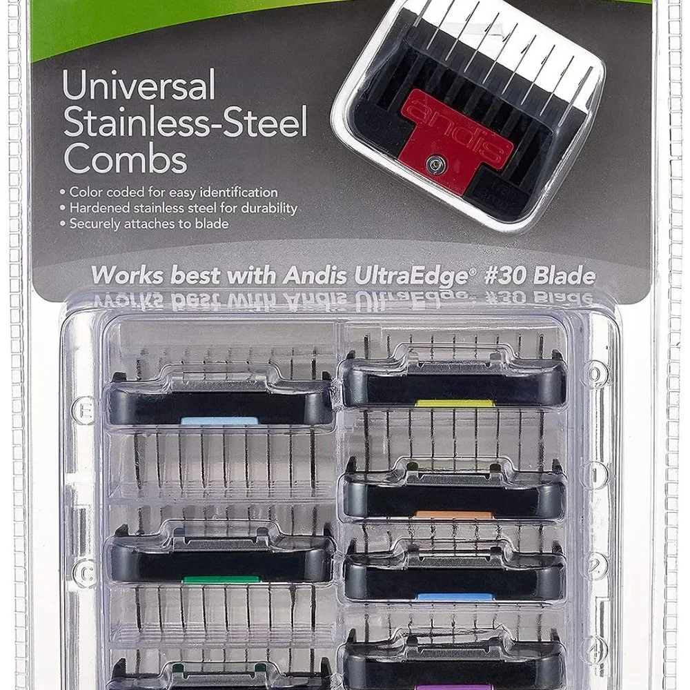 Set of stainless steel lifting combs 8
